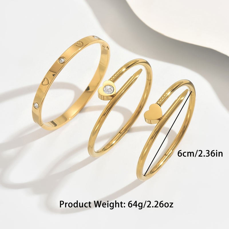 Selling Fashionable Stainless Steel Gold Bracelets Not Easy To Fade 18K Stainless Steel Jewelry Gold Bangles - Image 5